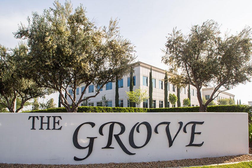 An office building at The Grove, managed by PacificWest.